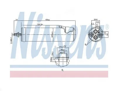 Осушувач кондиціонера NISSENS 95565