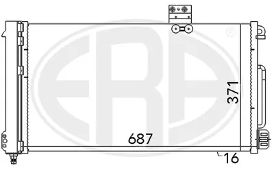 Радіатор кондиціонера  ERA 667050