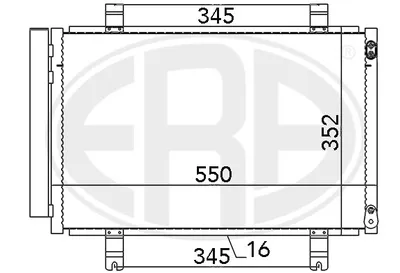 Радіатор кондиціонера  ERA 667075