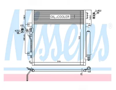 Радіатор кондиціонера  NISSENS 940461