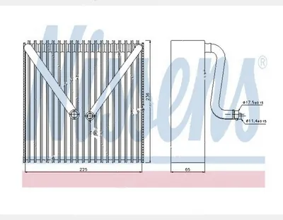 Випарник кондиціонера NISSENS 92191