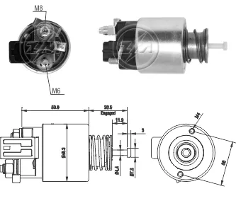 Втягуюче релє стартера ZM ZM1261