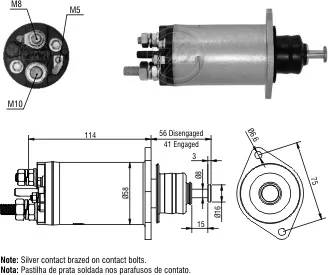 Втягуюче релє стартера ZM ZM2818