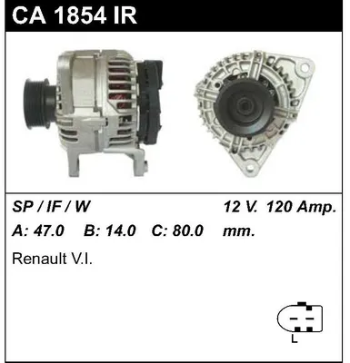 Генератор Rema Parts CA1854