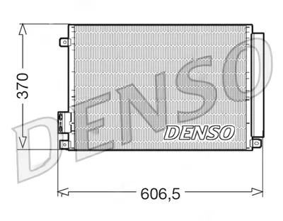 Радіатор кондиціонера  DENSO DCN09045