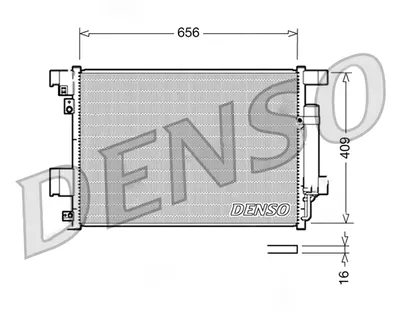 Радіатор кондиціонера  DENSO DCN21001
