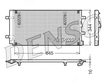 Радіатор кондиціонера  DENSO DCN32060