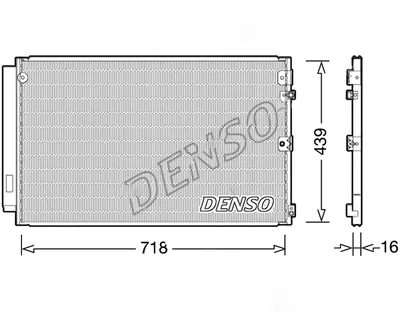 Радіатор кондиціонера  DENSO DCN51011