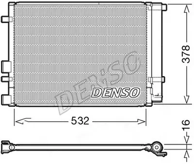 Радіатор кондиціонера  DENSO DCN41006