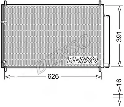 Радіатор кондиціонера  DENSO DCN50041