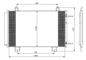 Радіатор кондиціонера  NRF 350092