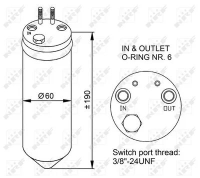 Осушувач кондиціонера NRF 33256