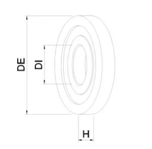 Подшипник генератора GHIBAUDI CA0054