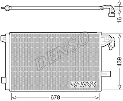 Радіатор кондиціонера  DENSO DCN32063