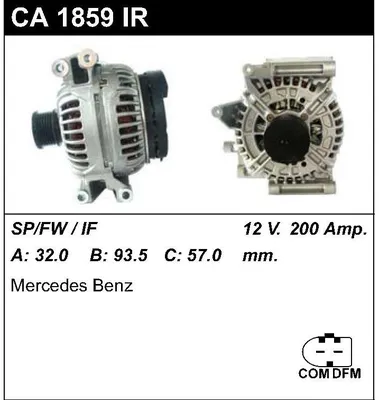 Генератор MERCEDES BENZ A0131540002 реставрація