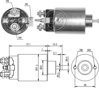 Втягуюче релє стартера ZM ZM1695