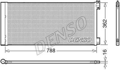 Радіатор кондиціонера  DENSO DCN23042