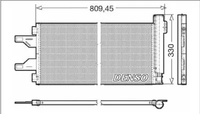 Радіатор кондиціонера  DENSO DCN07050