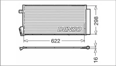Радіатор кондиціонера  DENSO DCN09018