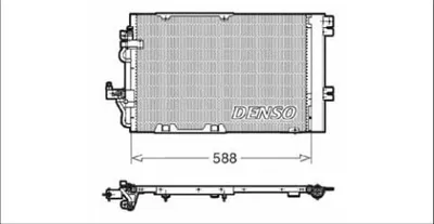 Радіатор кондиціонера  DENSO DCN20011