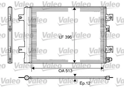 Радіатор кондиціонера  VALEO 814077