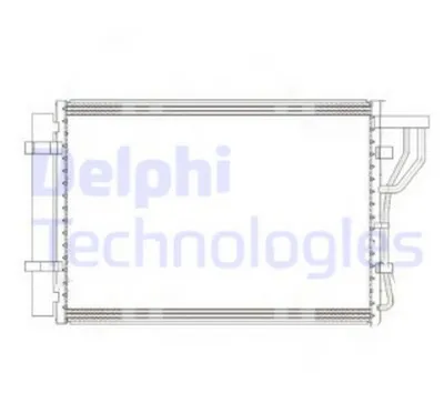 Радіатор кондиціонера  DELPHI CF20302
