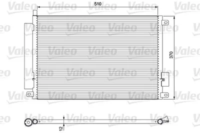 Радіатор кондиціонера  VALEO 814155