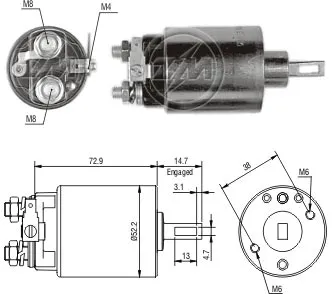 Втягуюче релє стартера ZM ZM780