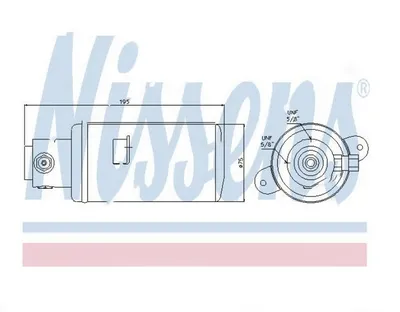 Осушувач кондиціонера NISSENS 95076