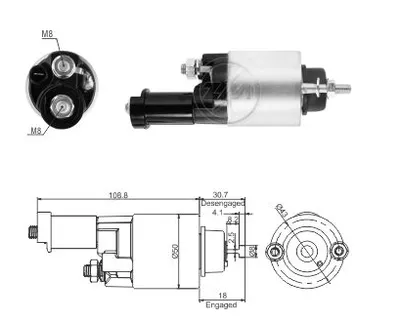 Втягуюче релє стартера ZM ZM1708