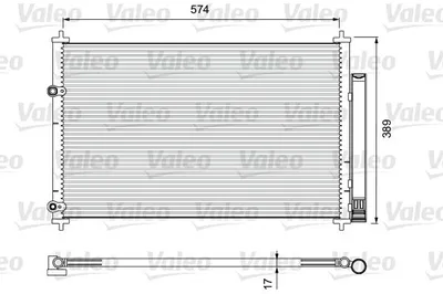Радіатор кондиціонера  VALEO 814392