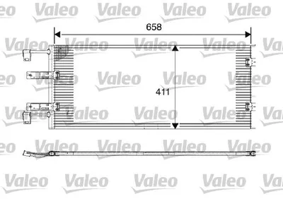 Радіатор кондиціонера  VALEO 817645