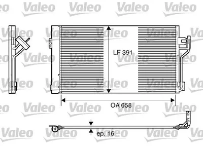 Радіатор кондиціонера  VALEO 817842