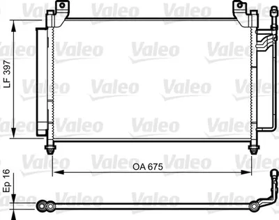 Радіатор кондиціонера  VALEO 814235