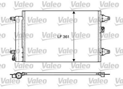 Радіатор кондиціонера  VALEO 818004