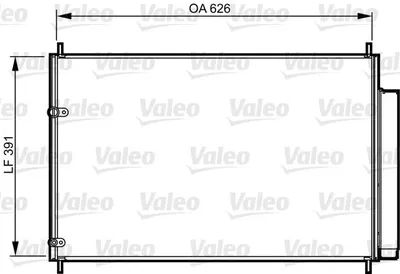 Радіатор кондиціонера  VALEO 814234