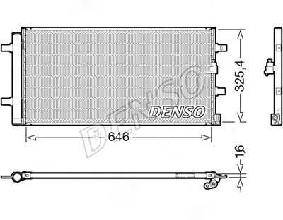 Радіатор кондиціонера  DENSO DCN02041